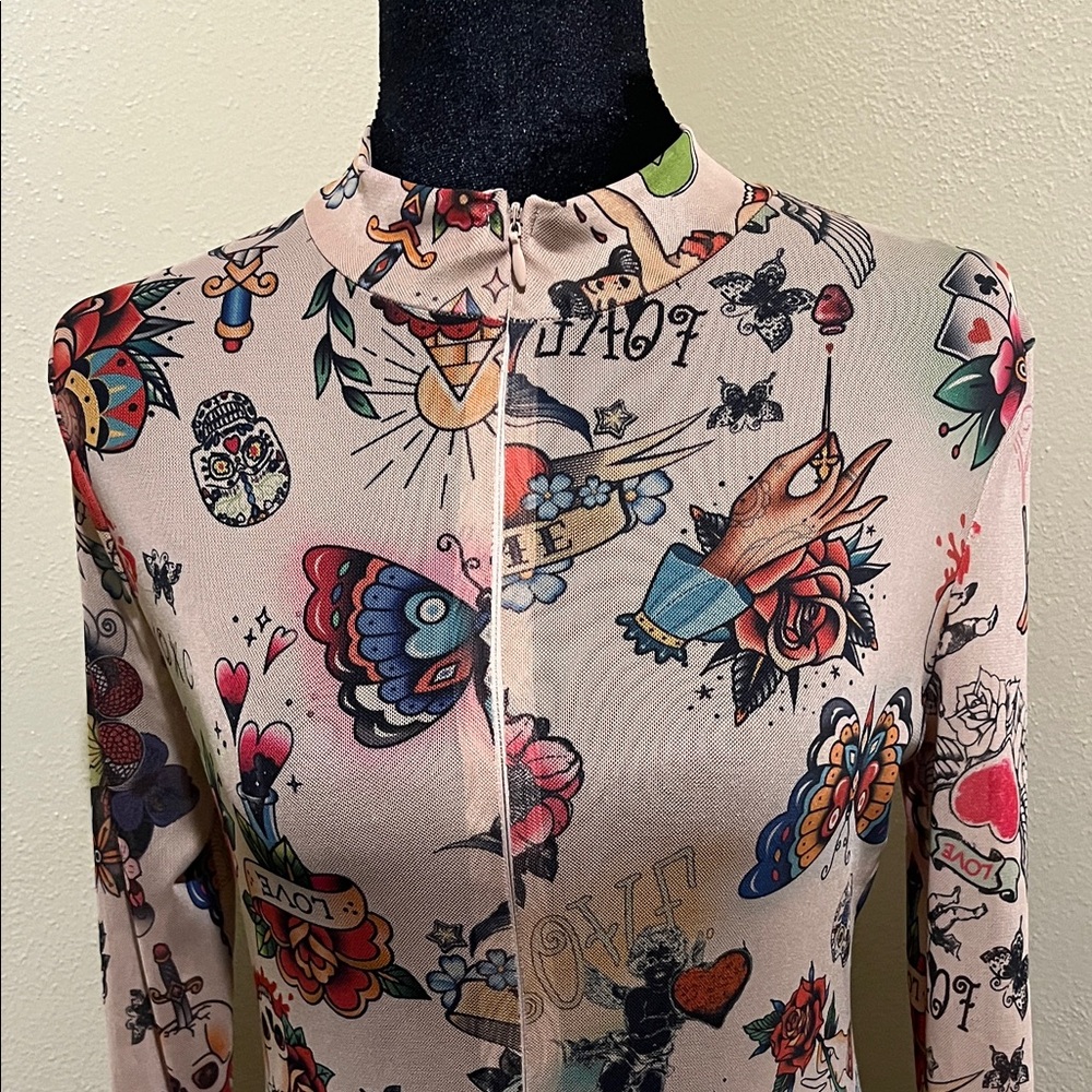Colorful Patterned Jumpsuit - Picture 2 of 7
